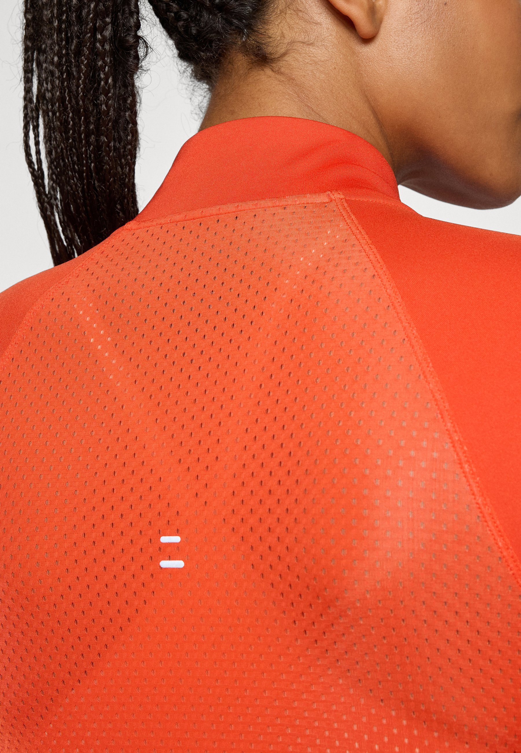Nike Performance TEMPO - Top met lange mouwen - pikant rood/reflecterend zilverkleurig