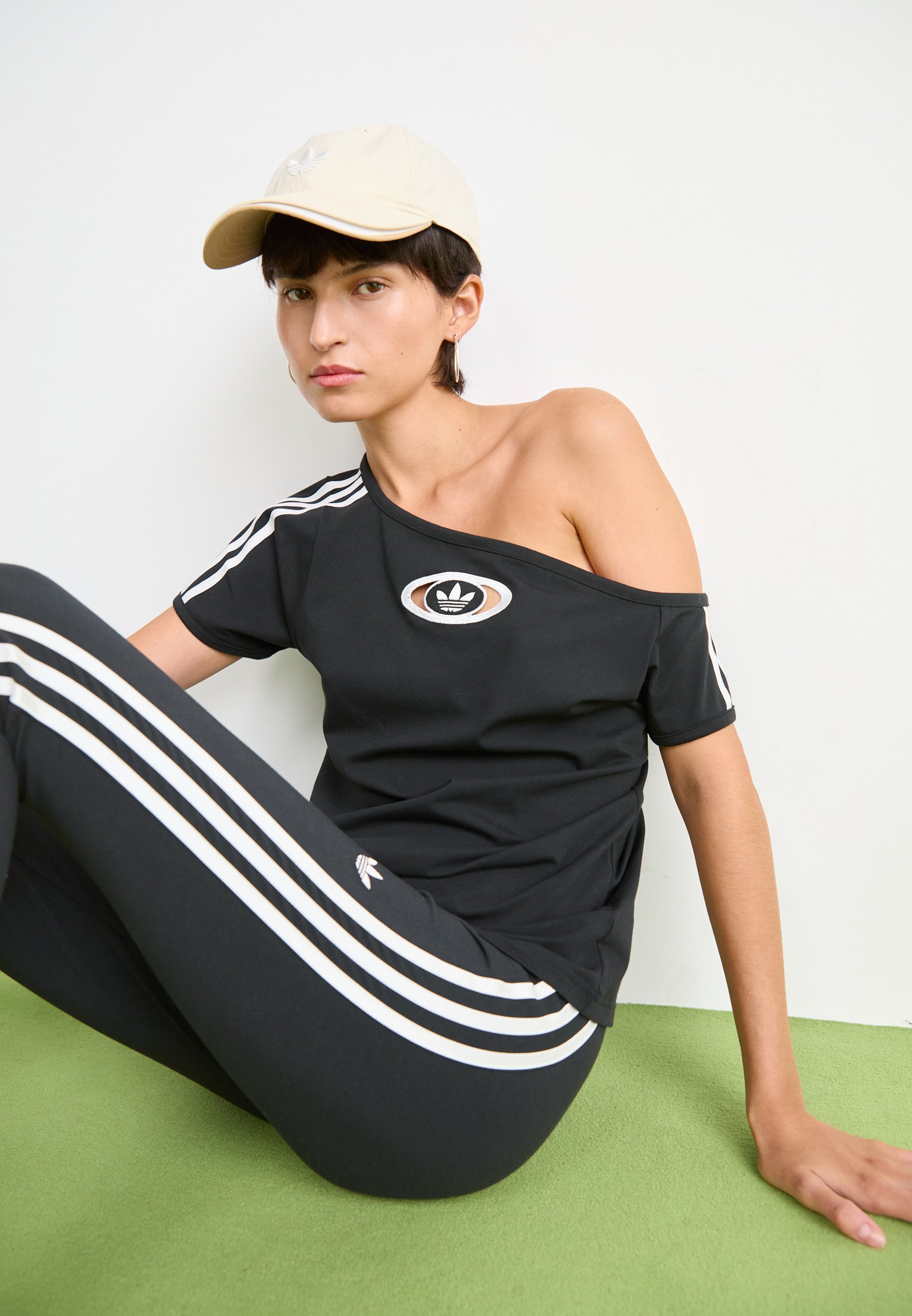 Leggings Adidas Originals - Pantaloni - nero/bianco