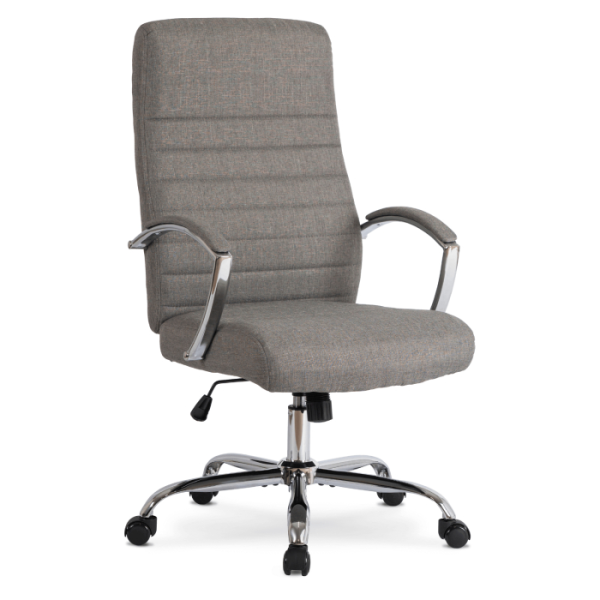 Fotel Biurowy Obrotowy Krzesło Do Biurka Komputer Ergonomiczny Szary RENES