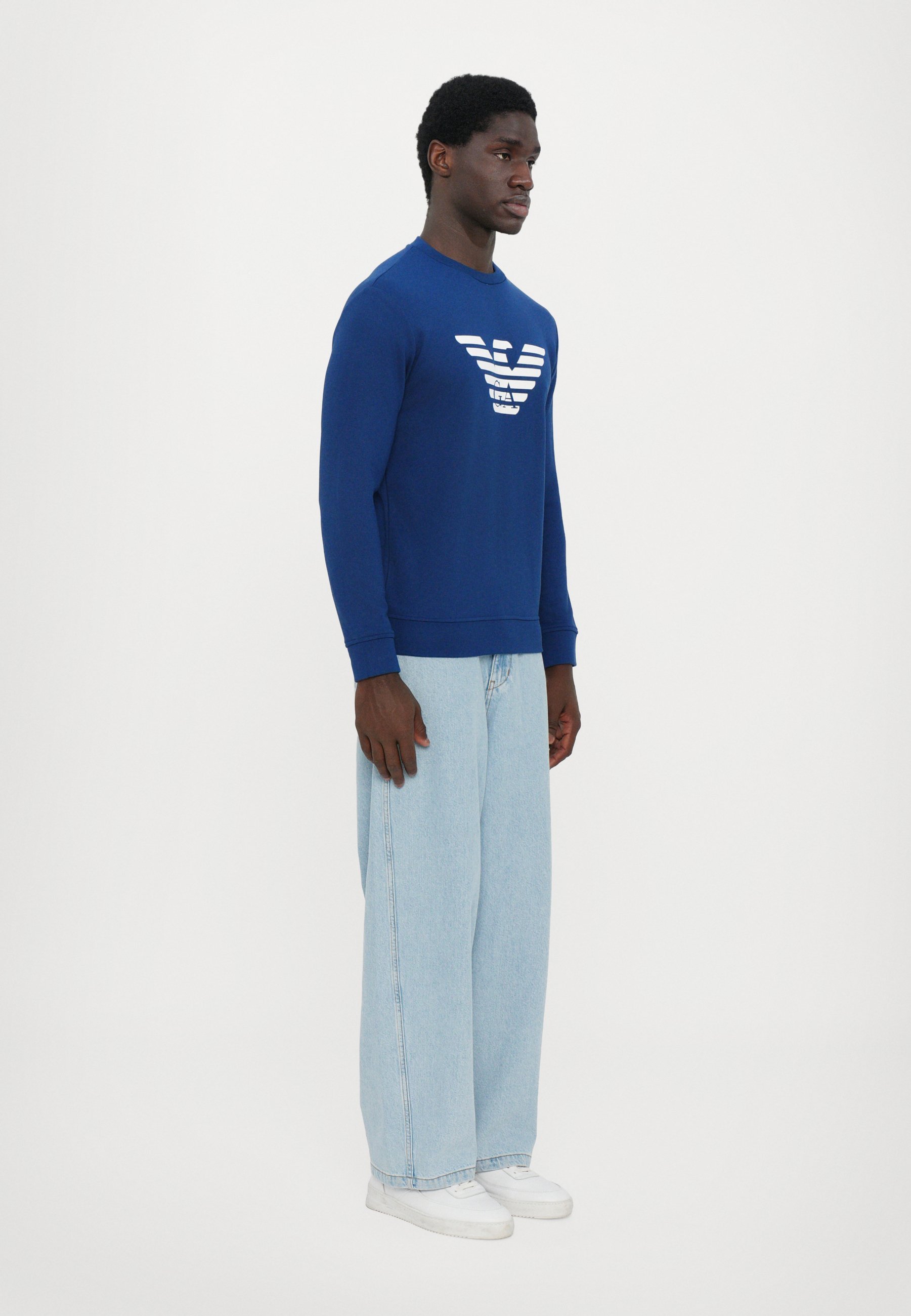 Emporio Armani FELPA - Sweatshirt - fantasia blu scuro