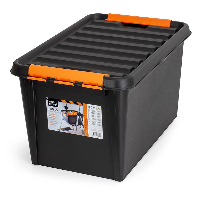 Contenitore SmartStore™ con coperchio, 50 litri, formato Pro, L59 x P39 x H34 cm