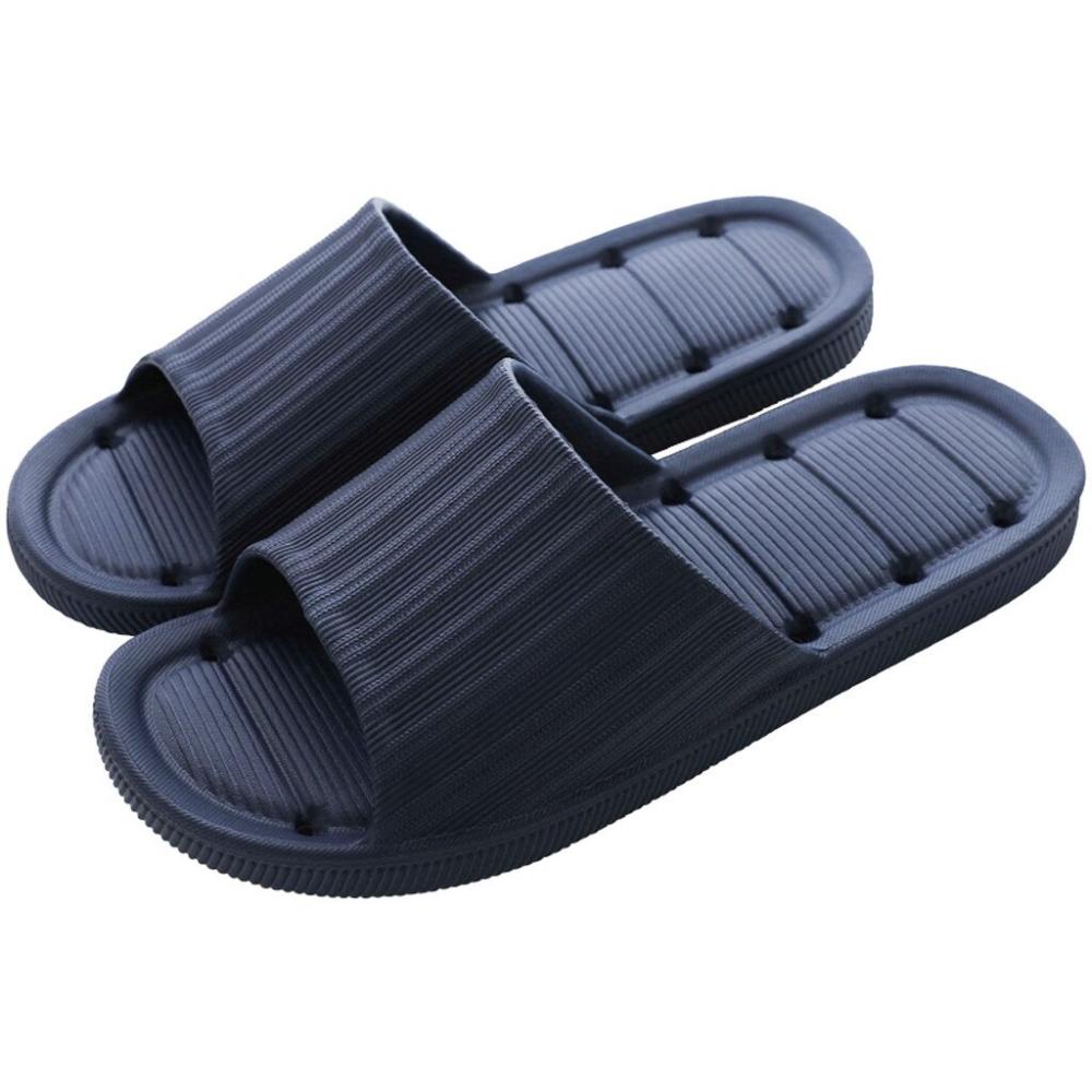 Pantoufles d'intérieur pour hommes, pantoufles décontractées pour couples, pantoufles de salle de bain antidérapantes pour la douche et la piscine, pantoufles de salle de bain pour hommes