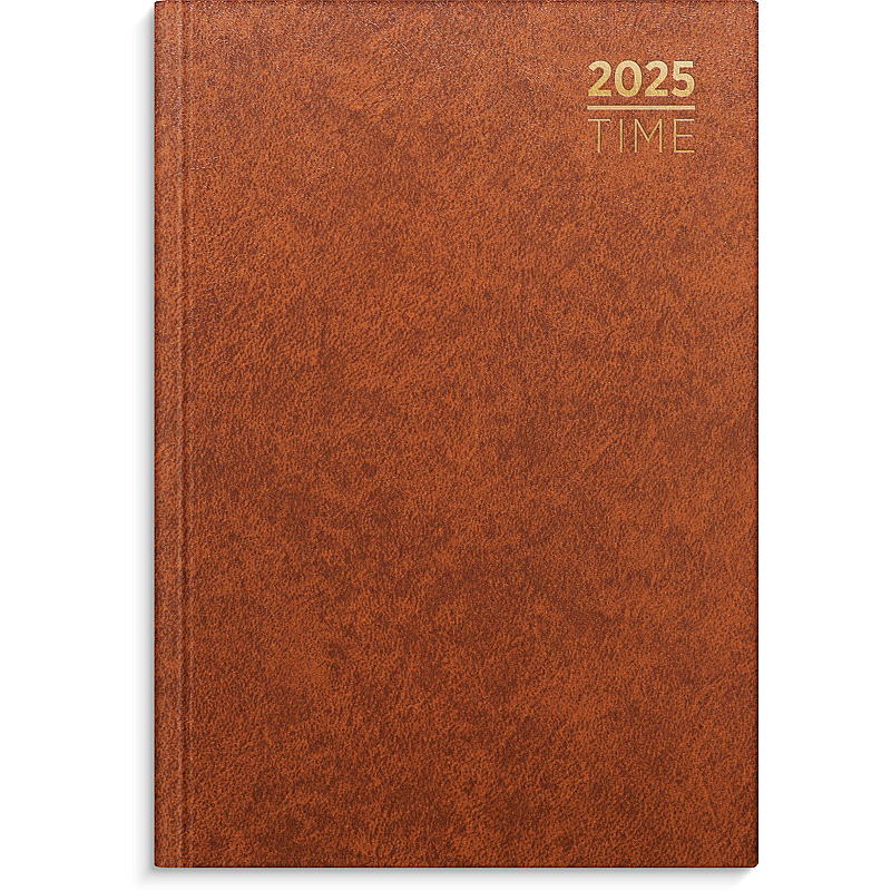 Almanacka timme A5 brun 2025
