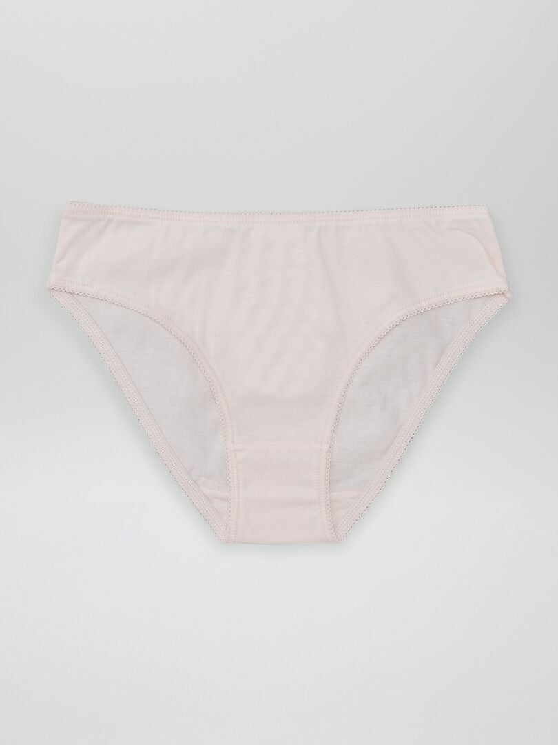 Set van 7 effen slips - ROZE