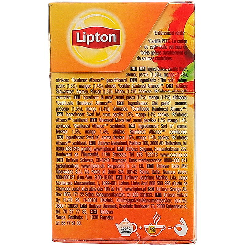 Lipton Lipton Fersken Mango 20 poser