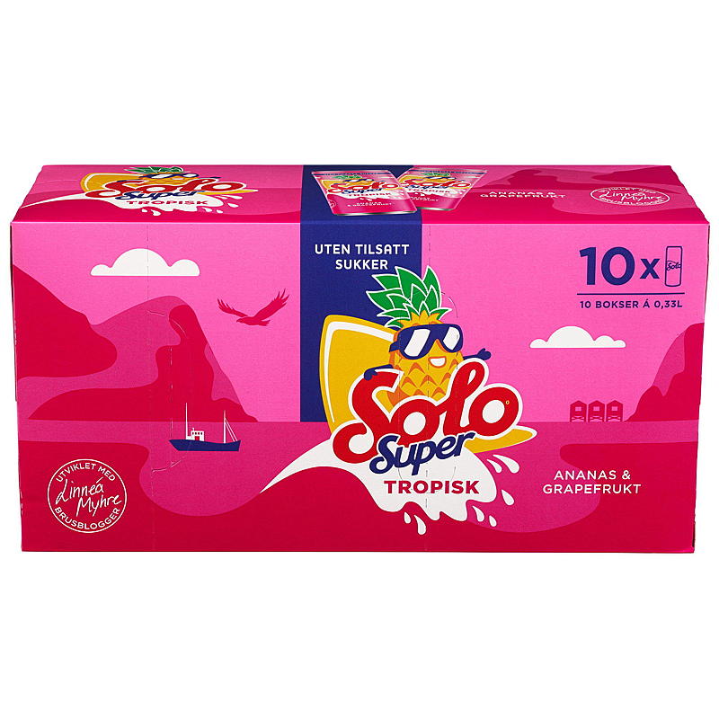 Solo Solo Super 10-pack 0,33 l burk Tropical