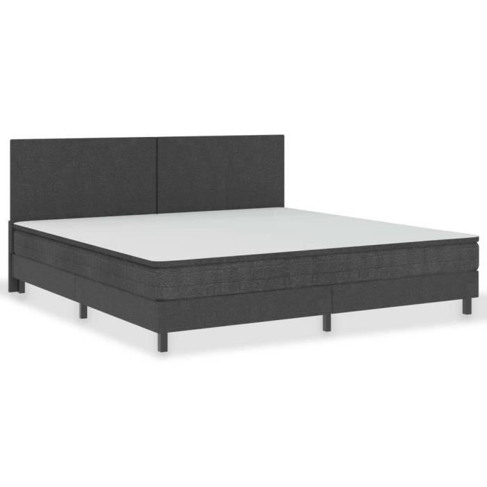 MEJOR - Cama King Size para adultos - Estructura de cama - Tela gris
