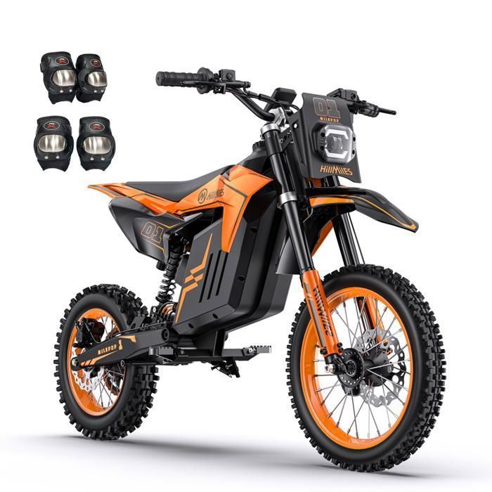 Moto électrique tout-terrain - HILLMILES - 3000W - Double moteur brushless - 50 km/h - Batterie 52V 24Ah amovible