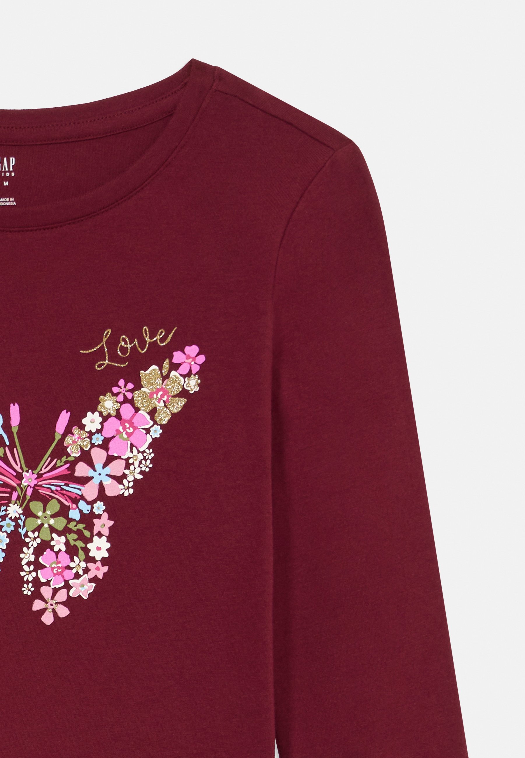 GAP VALUE GRAPHIC 2-PACK MEISJES - Top met lange mouwen - bordeaux/gebroken wit