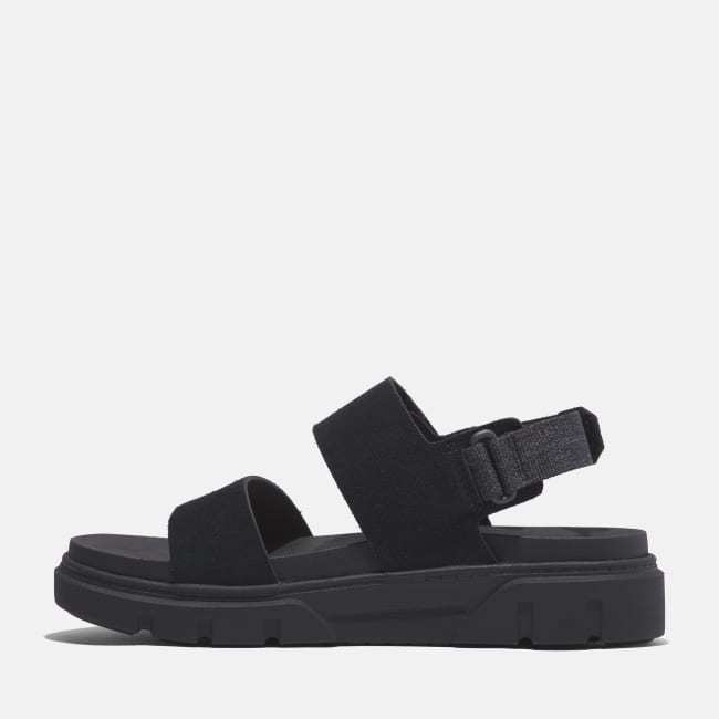 Sandalo a Doppia Fascia Greyfield da Donna in                colore nero