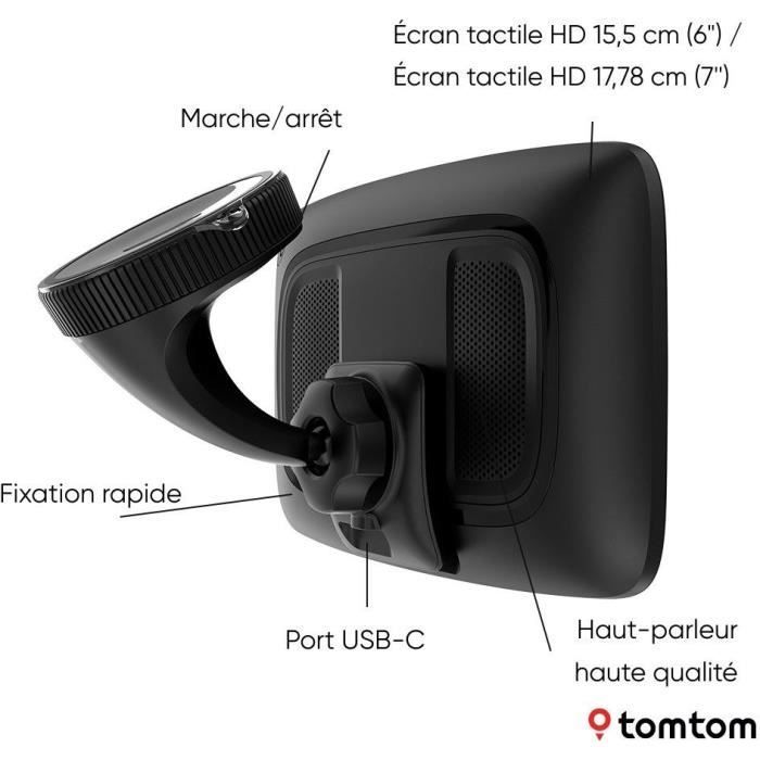 TomTom - GO Superior 6 - GPS Voiture - 6 pouces -TomTom Traffic - 2 ans de services Premium inlcus - Carte Monde