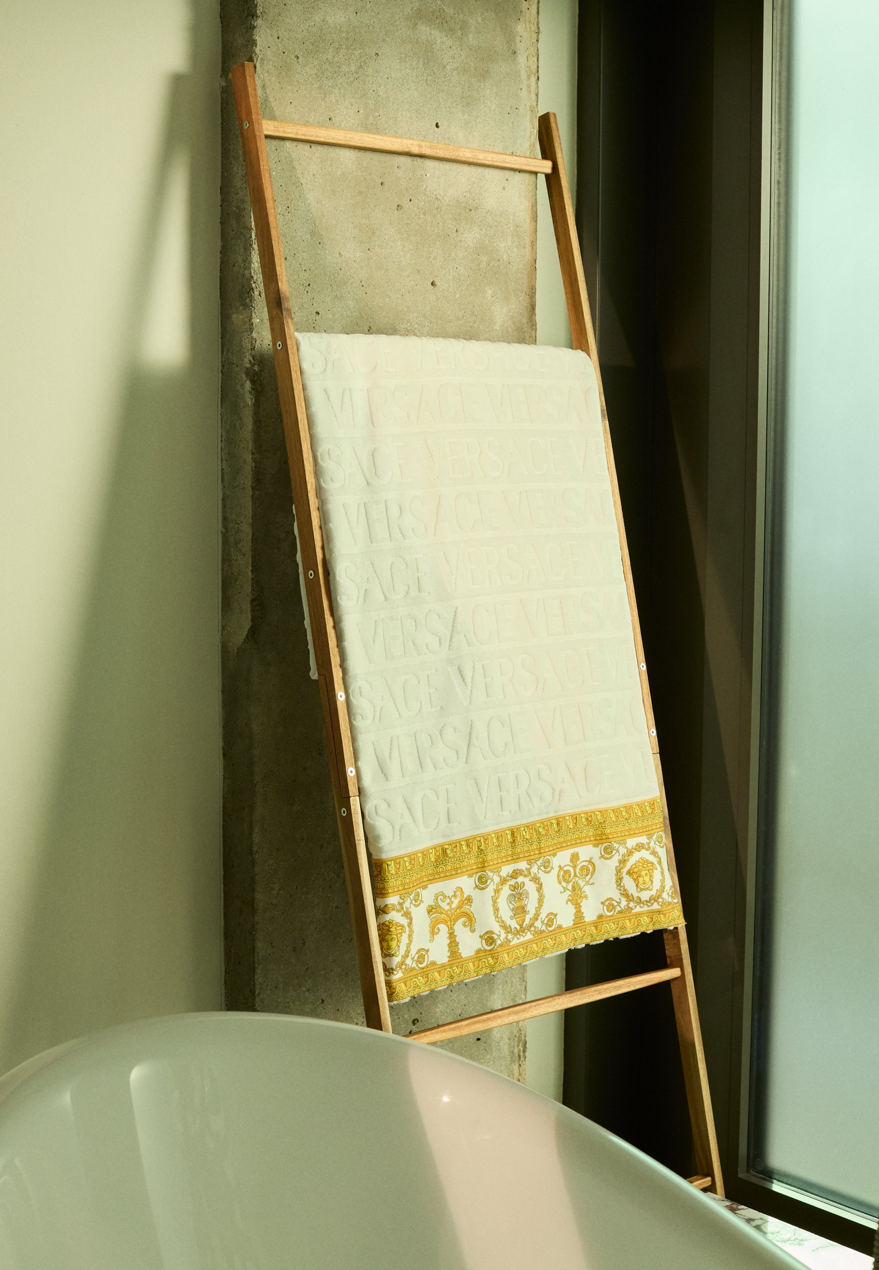 Serviette de bain Versace « I Heart Baroque » - Serviette de plage - blanche/dorée