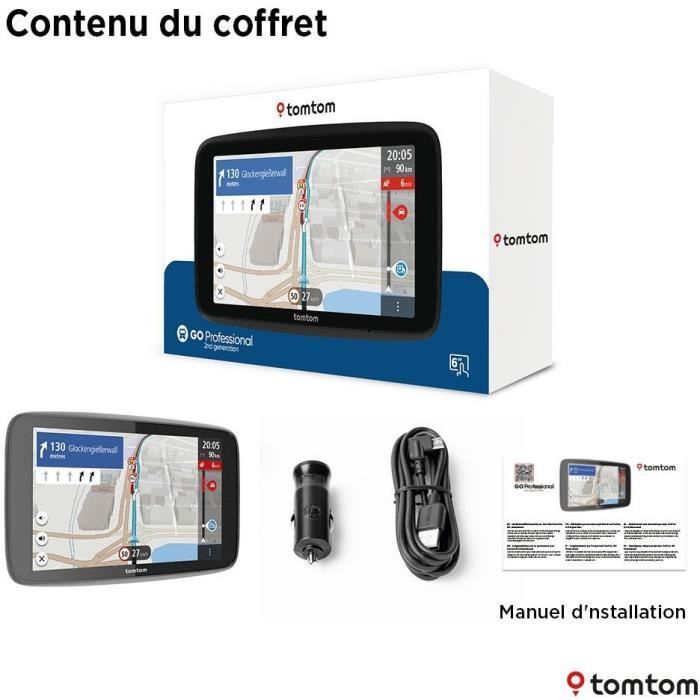 TomTom - GO Professional 5 de 2.ª generación - GPS para camiones, autobuses y coches - Pantalla de 5 pulgadas - TomTom Traffic - Mapa europeo -