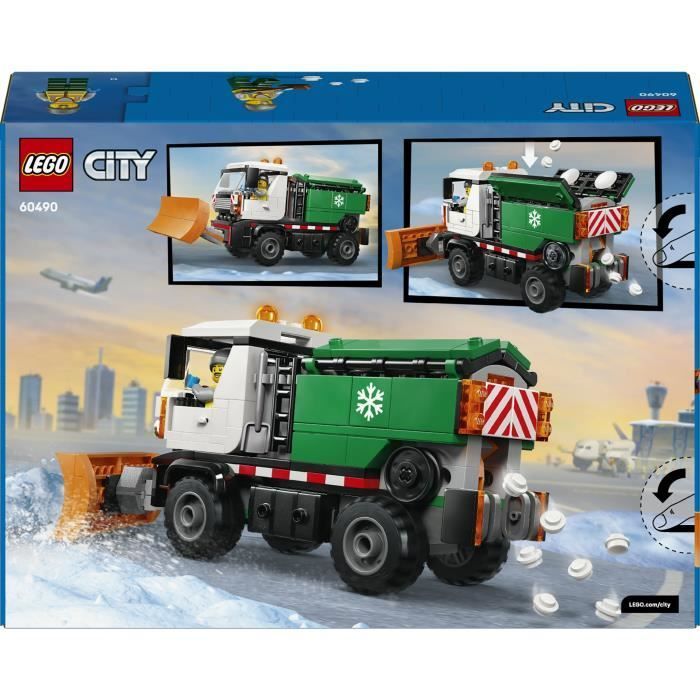 LEGO City 60490 Snowplow - Construction Toy for Ages 6+ - Gift for Boys or Girls