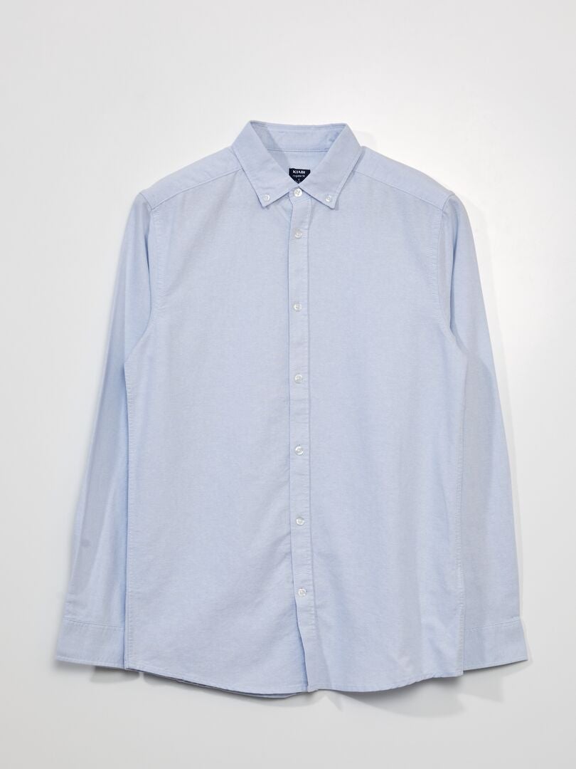 Oxford katoenen overhemd - BLAUW