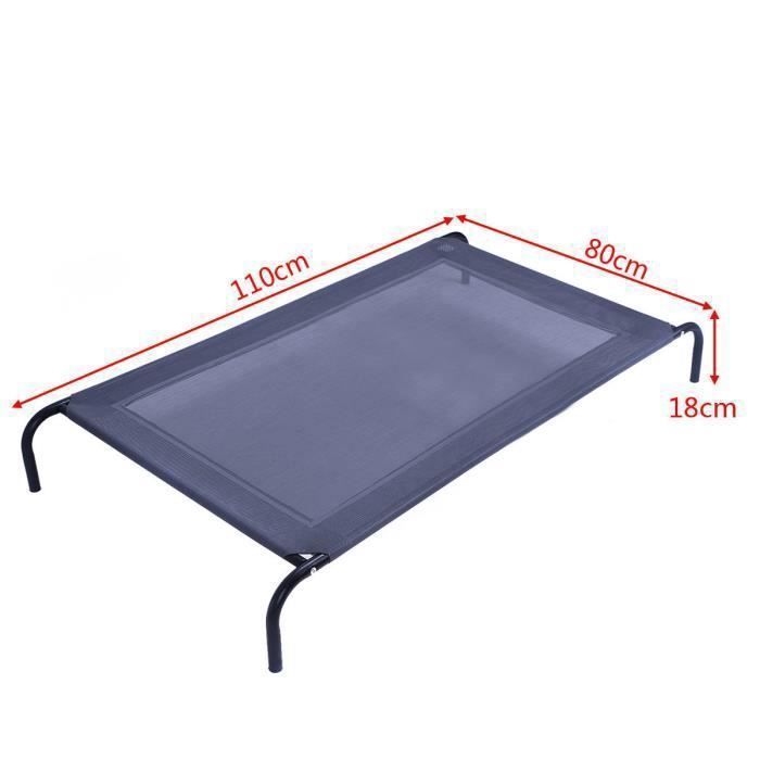 Lit sur Pieds pour Chien Chat - COSTWAY - Taille L - Capacité 45KG - Tissu Textilène