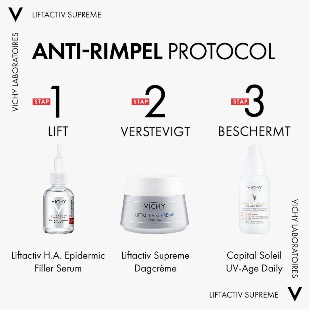 „Vichy“ senėjimą stabdantis serumas „Liftactiv Supreme HA“ epidermio užpildas – 30 ml