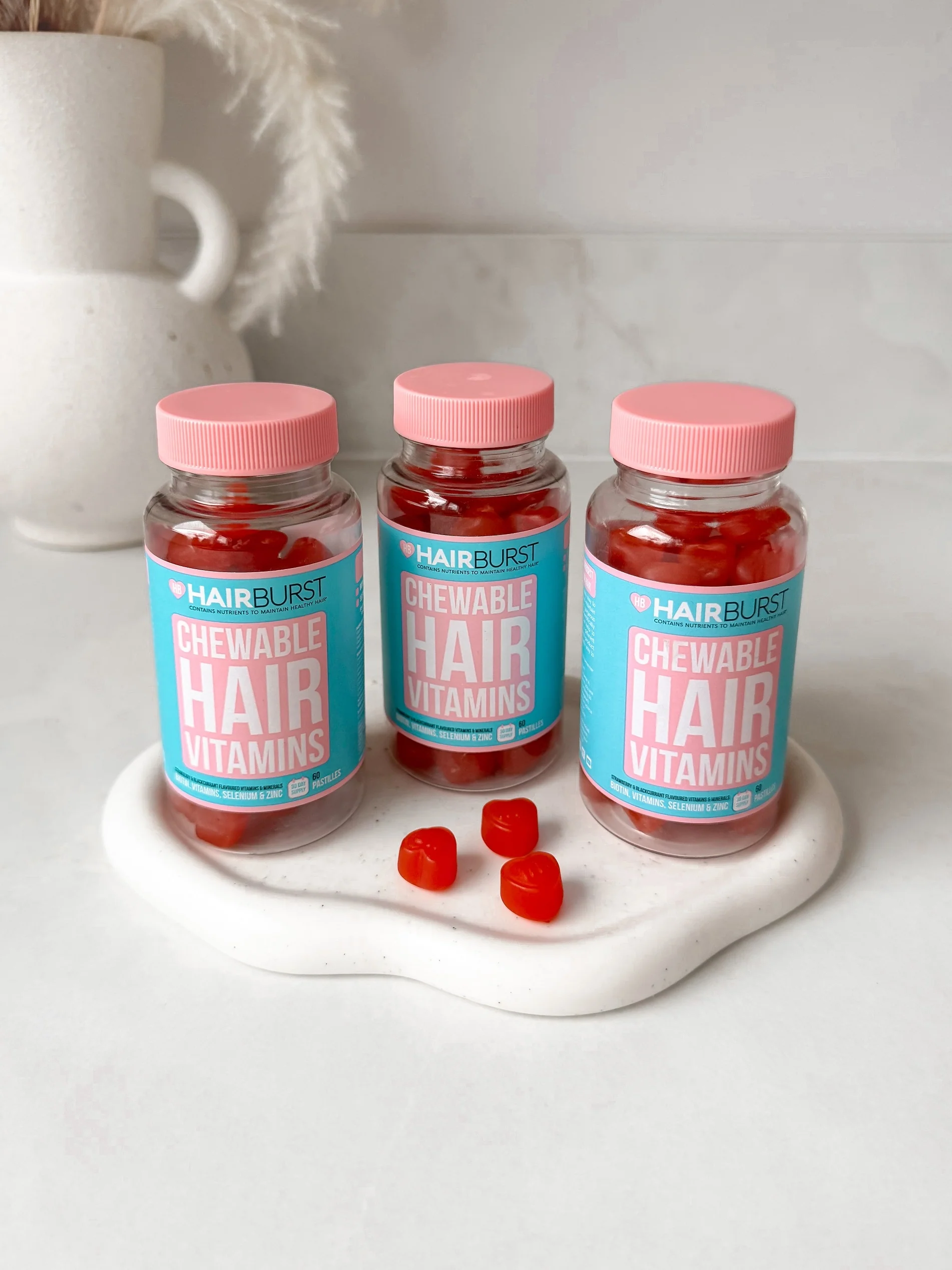 Hair Vitamins CHEWABLE HAIR VITAMINS - 30 Day Supply - Integratore Unghie e Capelli