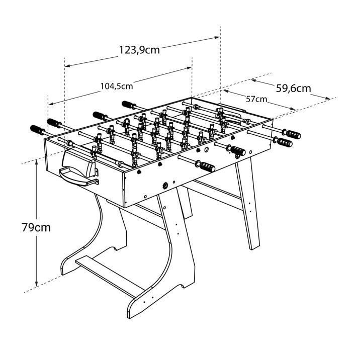 Foldable Foosball Table