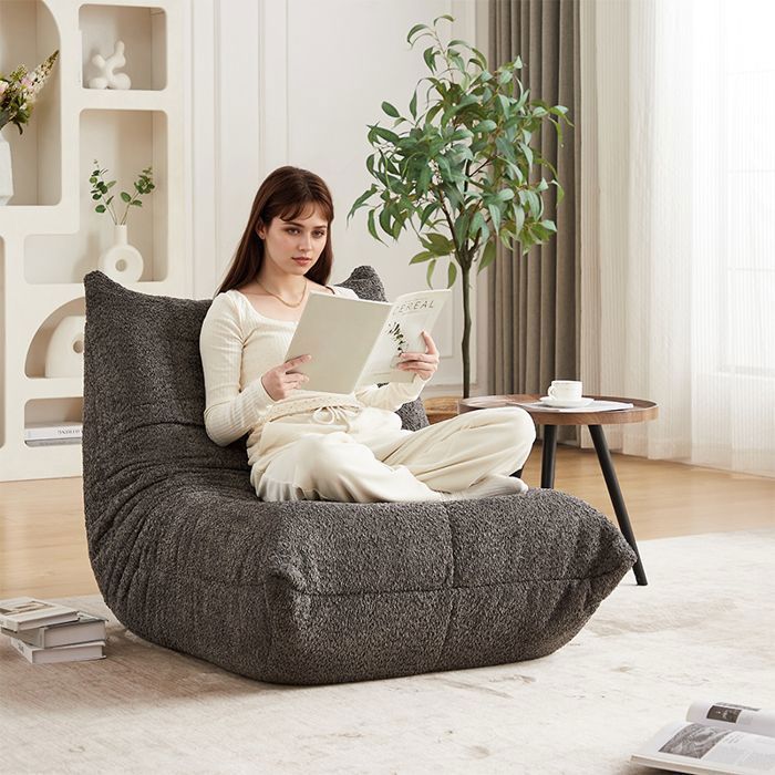Sofá Togo de 2 plazas de chenilla con diseño de botones, sillón sin brazos, espuma viscoelástica – Cloudy Comfort, verde caqui
