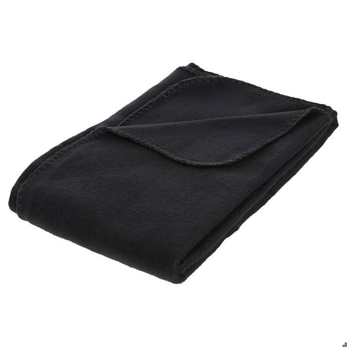 Manta polar negra de 125x150cm - Atmosphera Interior Designer