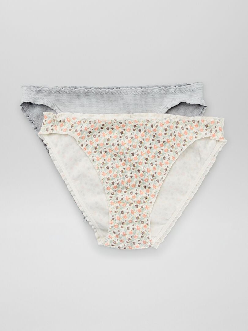 Conjunto de 2 calcinhas - cinza