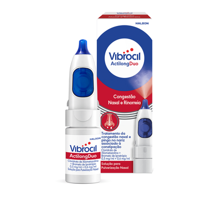 Vibrocil Actilong Duo nenän tukkoisuuden hoitoon 10 ml