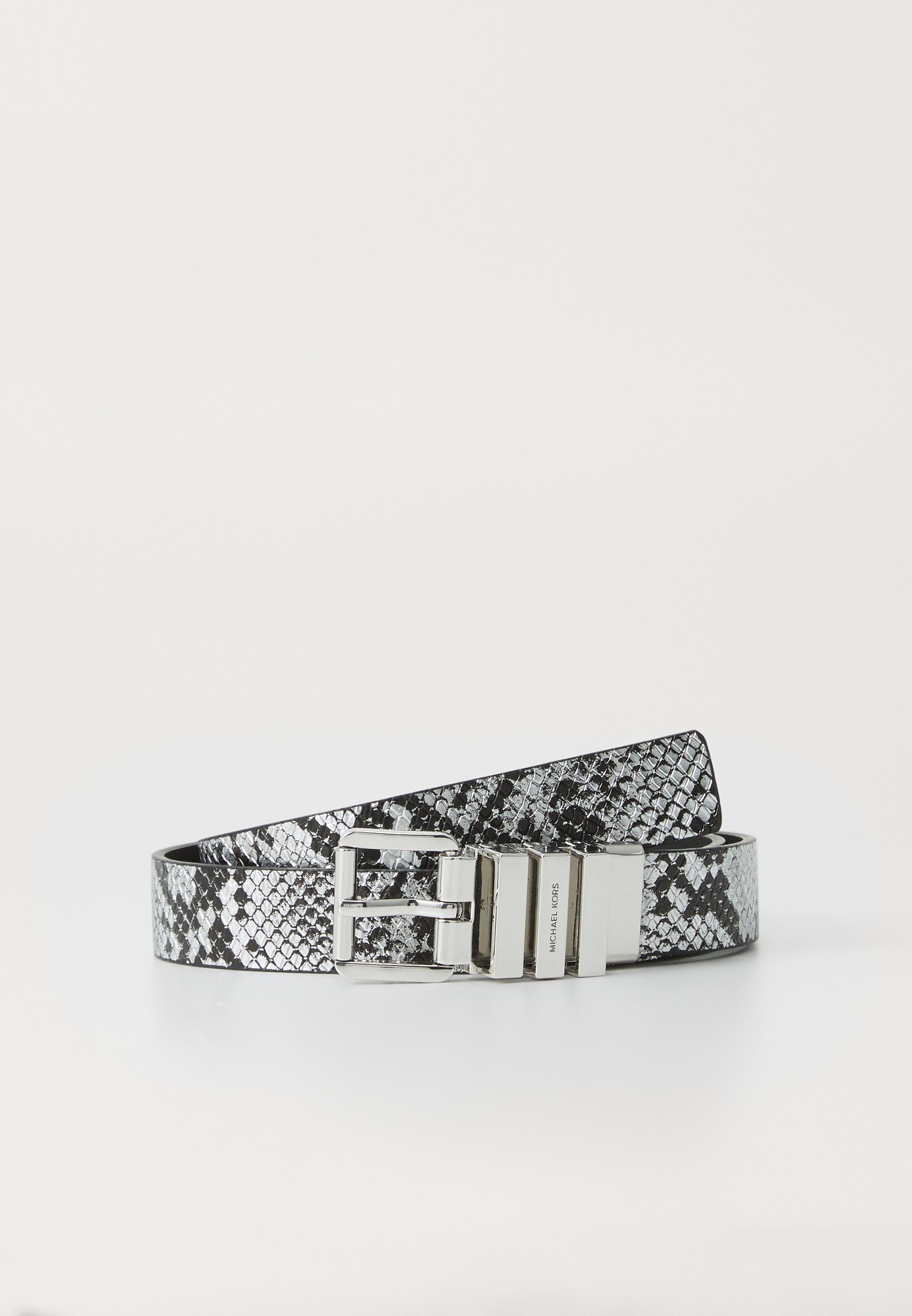 MICHAEL Michael Kors REVERSIBLE SNAKE BELT - Öv - ezüst színű