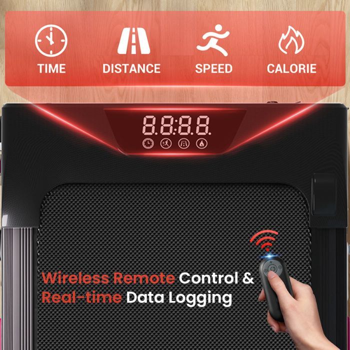 Tapis roulant pieghevole ROBORE U18 con inclinazione del 12% - Velocità massima 10 km/h - 3 livelli di intensità - Motore brushless da 2,75 CV