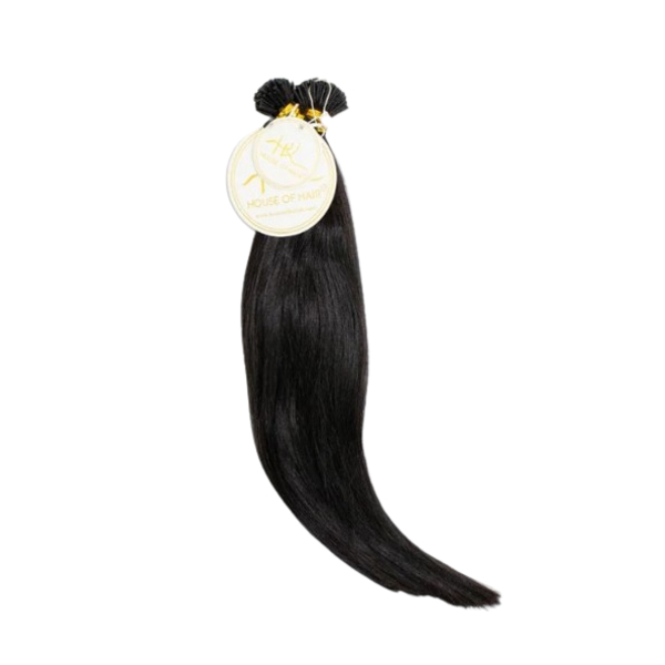House Of Hair UK Păr drept tip I-tip abanos 20 (1B)