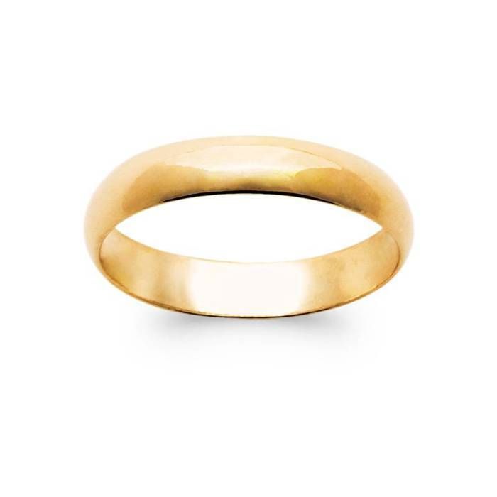 Bague - BIJOUXIA - Ronde Lisse Plaqué Or 18 Carats - Joaillerie - Mixte - Tailles 48 à 76