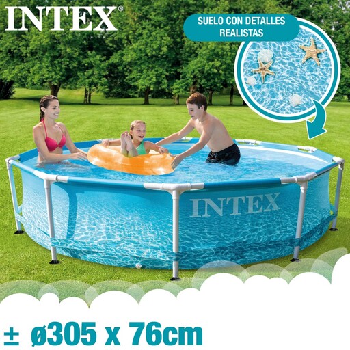 Piscina Tubular Redonda Intex Beachside