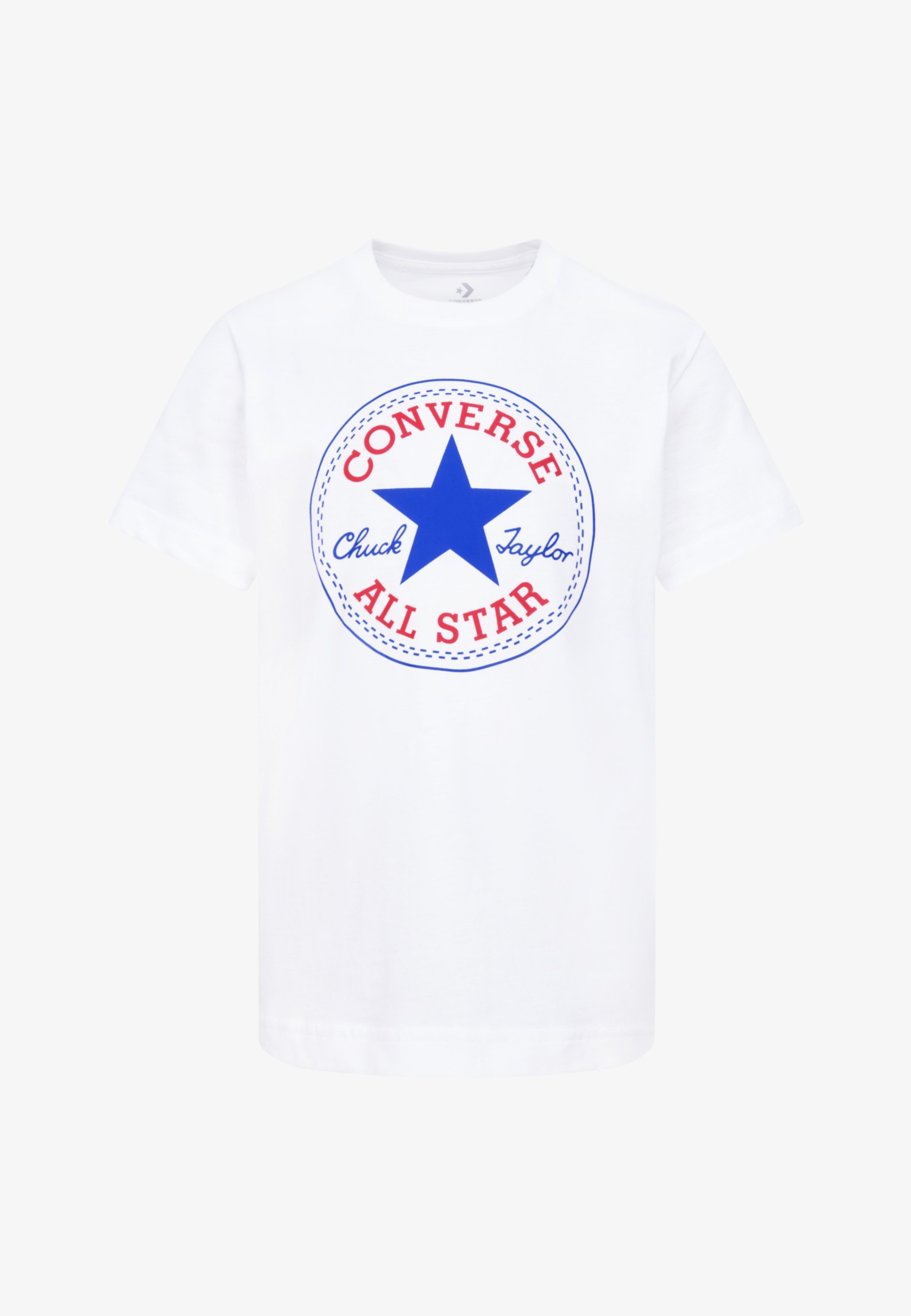 Converse CHUCK PATCH TEE - Marškinėliai su spauda - balti