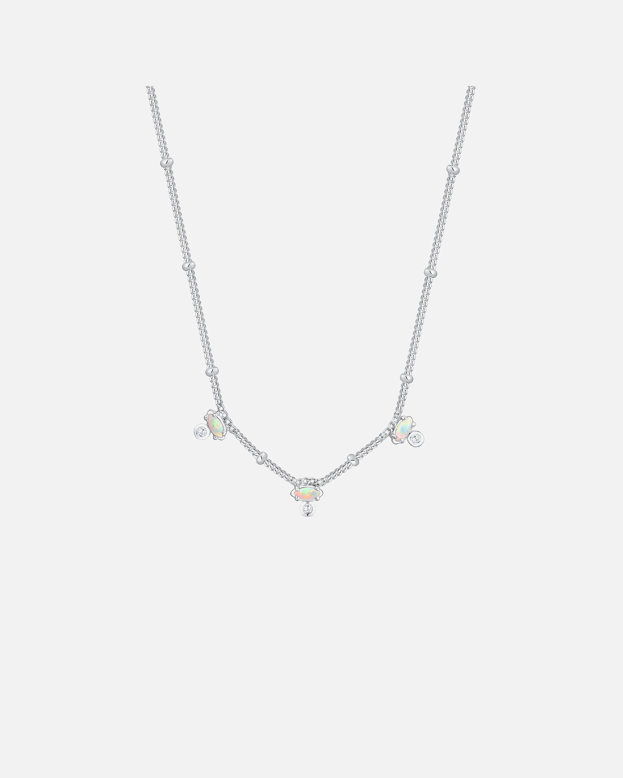 Elli Vintage Synthetischer Opal Zirkonia 925er Silber