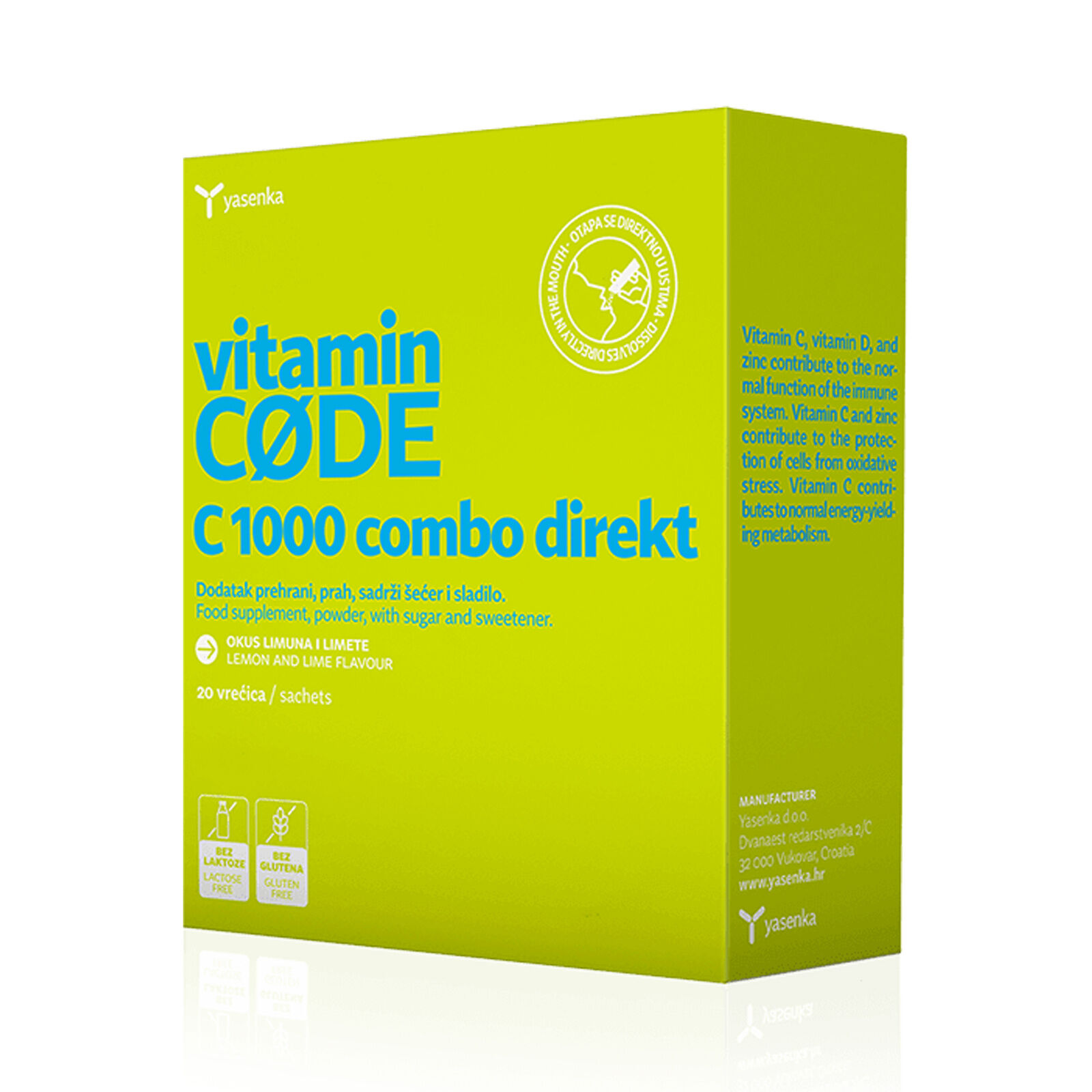 Yasenka vitamīna kods C 1000 Combo Direct