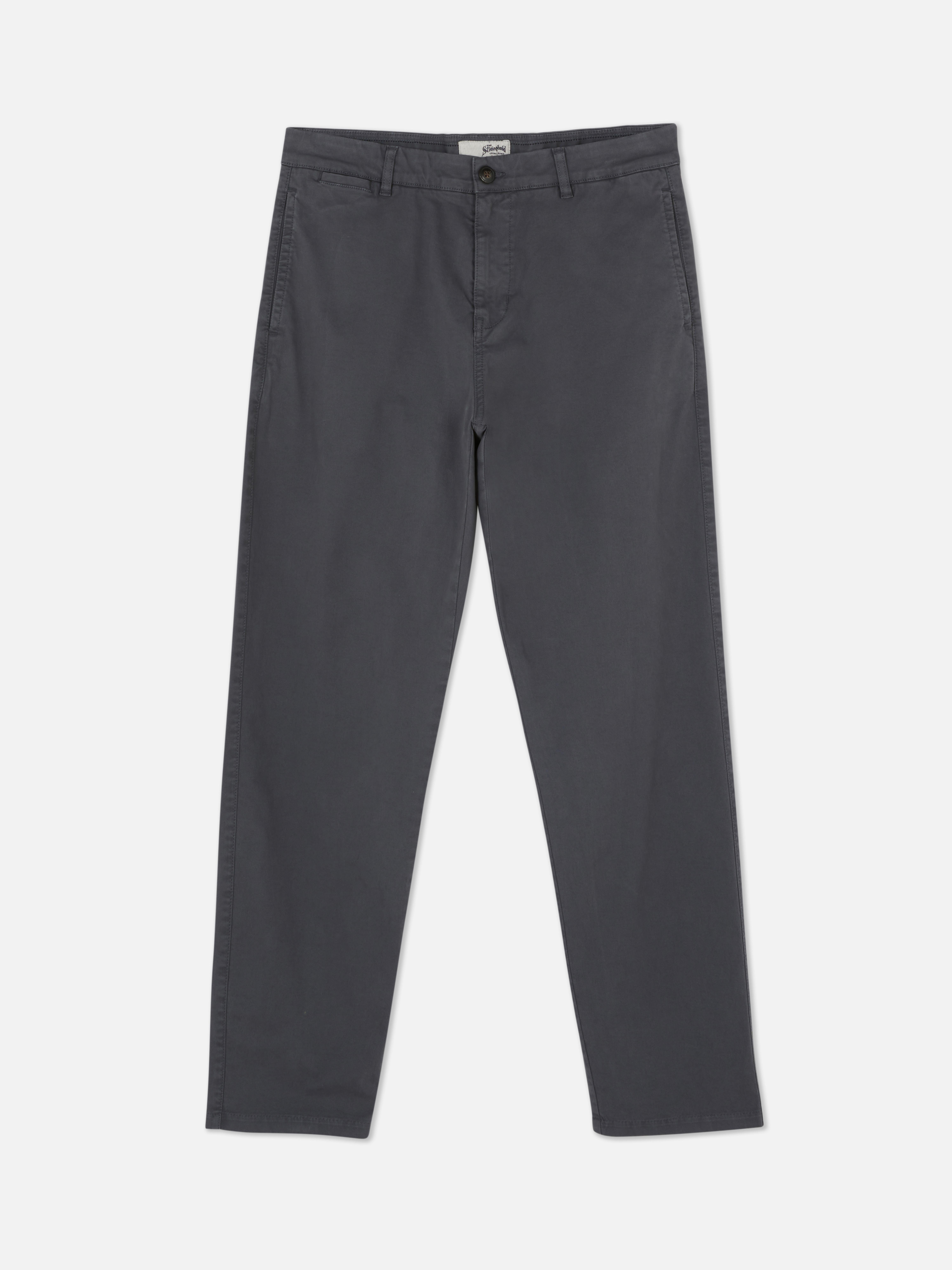 Pantalonii chino drepți Stronghold. Acești pantaloni chino din bumbac au picioare drepte și buzunare multiple.