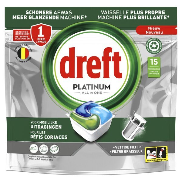 Dreft Platinum kapsule za mašinu za pranje posuđa sve u jednom<br>15 komada