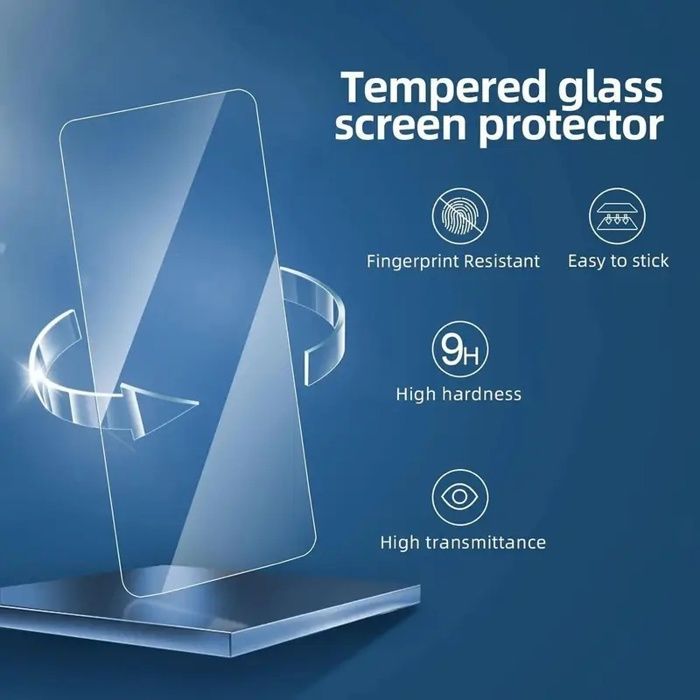 Pack of 2 Tempered Glass Screen Protectors for SAMSUNG GALAXY A36 5G + 2 Ultra HD Tempered Glass Rear Camera Lens Protectors, 9H Anti-Scratch