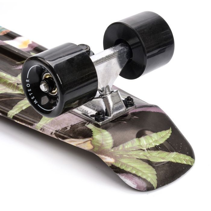 Skateboard Enfant MULTIKOLOR - Panneau Rétro - antidérapant - Noir