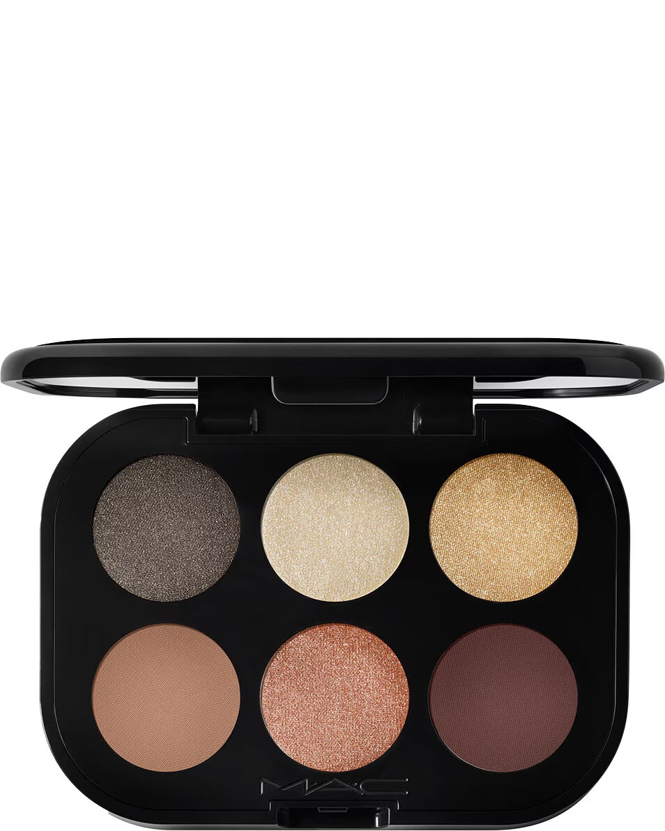 Παλέτα σκιών ματιών MAC Connect In Colour - Intimate Nudes Παλέτα Oogschaduw - ματ, λαμπερό μεταλλικό φινίρισμα