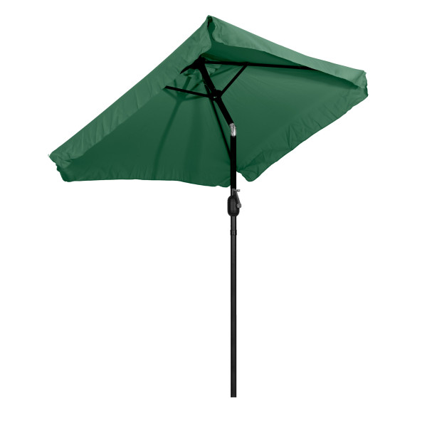 Prostokątny duży parasol ogrodowy łamany zielony 200 x 140