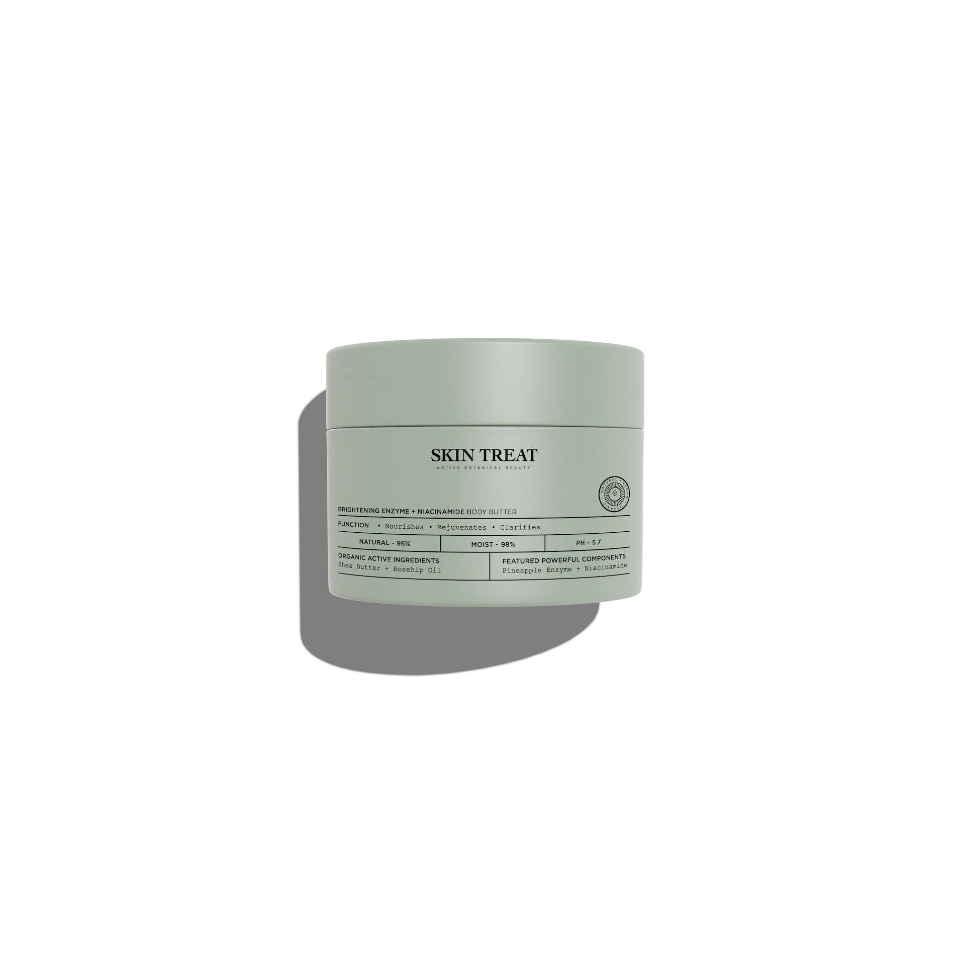 Unt de corp cu enzime iluminatoare + niacinamidă 150 ml - SKIN TREAT