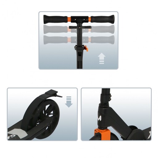  Step voor 7-jarigen, opvouwbare step met 2 wielen, 17,5 cm, CB Riders