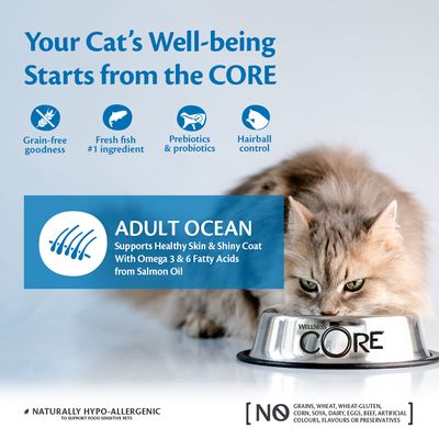 Alimento secco per gatti adulti Wellness Core Ocean