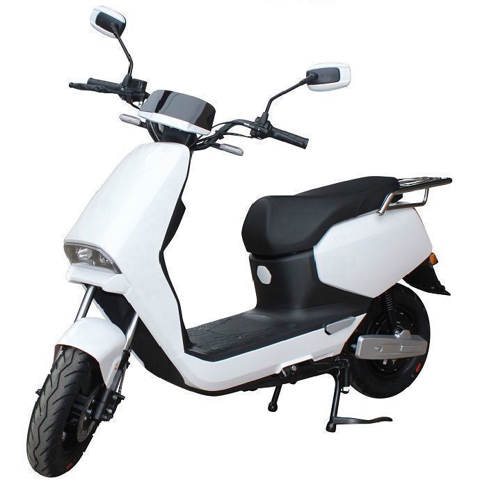 EUROCKA | Zion witte elektrische scooter met verwijderbare lithiumbatterij en een actieradius van 70 km