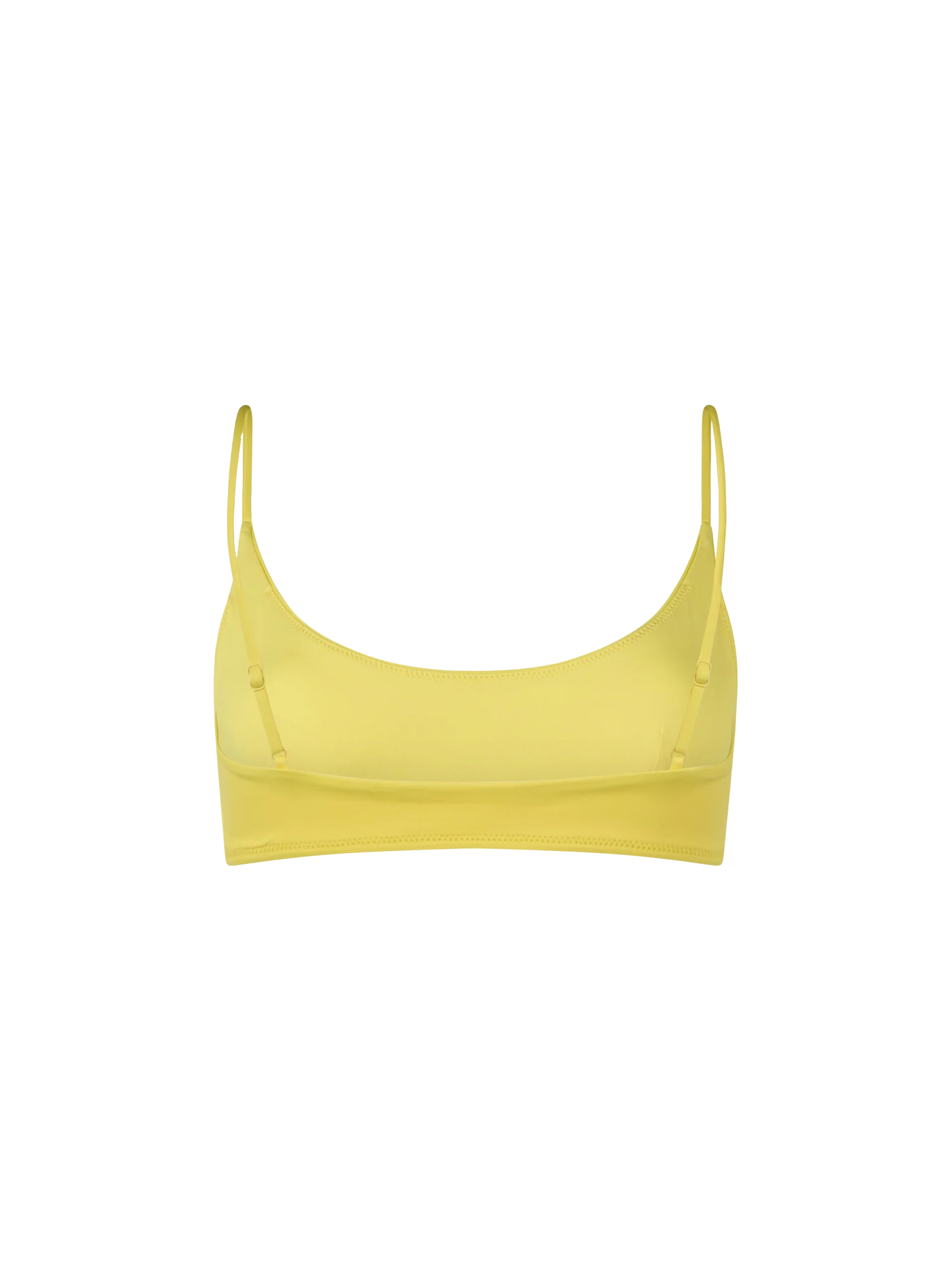 Top tipo bralette amarillo claro de Judy