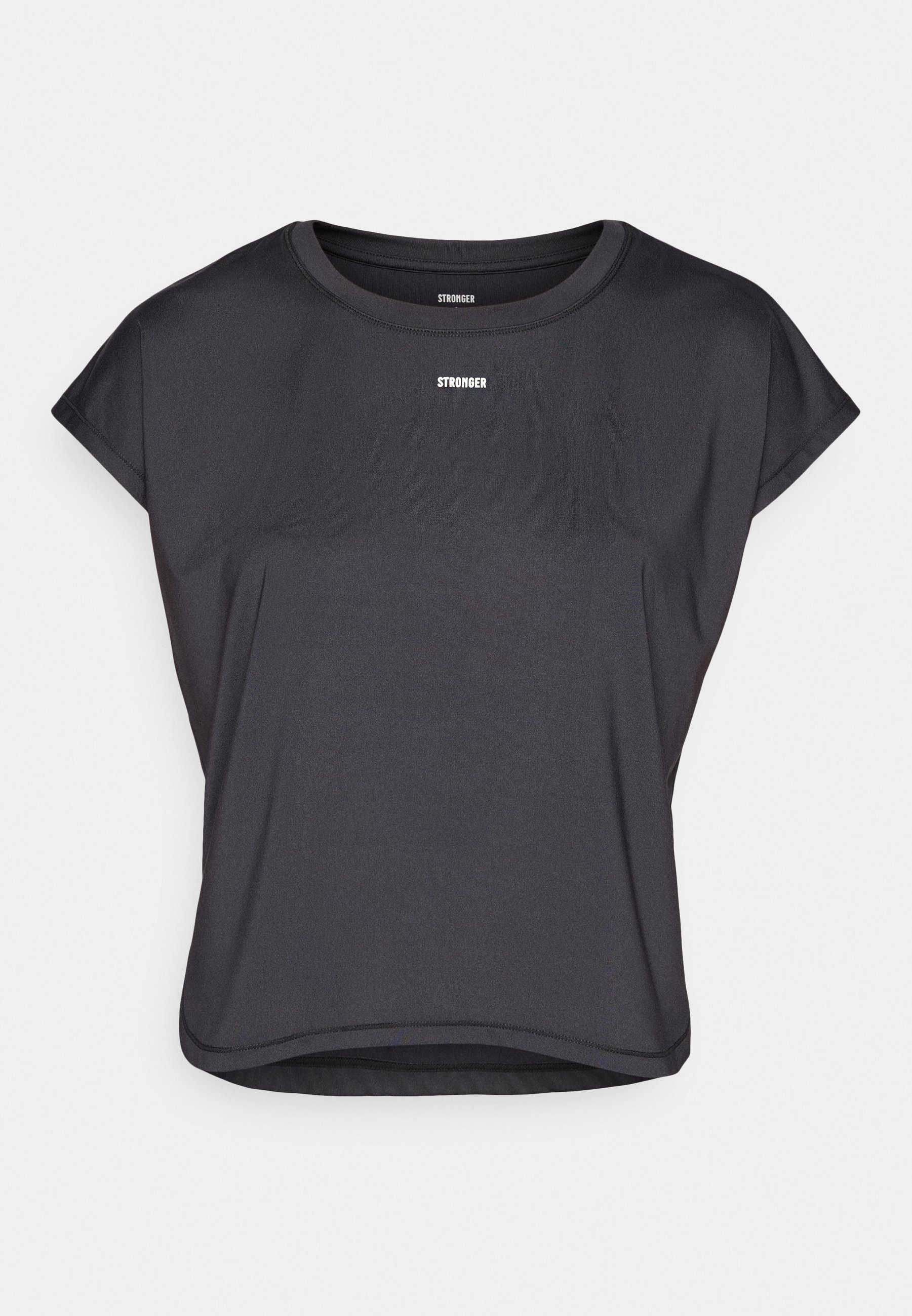 Stronger DROP – Basic-T-Shirt – schwarz