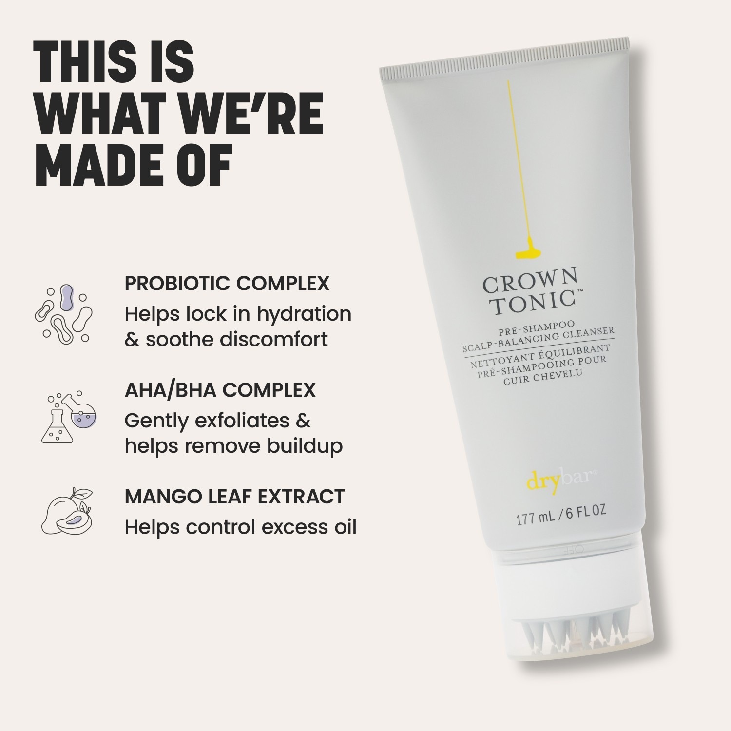 drybar Crown Tonic шампон за регулацију коже главе – 177 мл