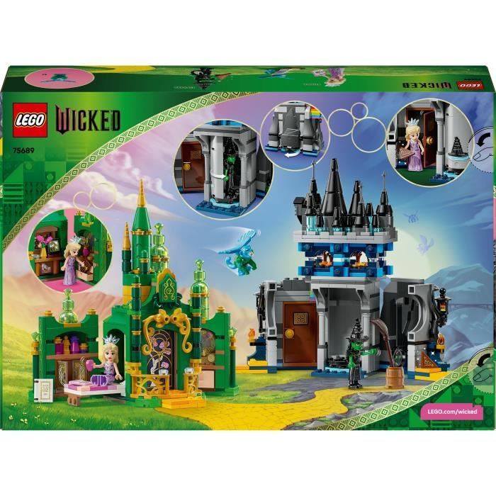 LEGO Wicked 75689 Emerald City et le Château de Kiamo Ko - Jouet de Construction dès 9 ans
