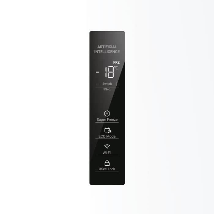 HAIER Upright Freezer 226L - H4F226WEH1 - Series 3 - Total No Frost - Connectivity - Energy Class E - White